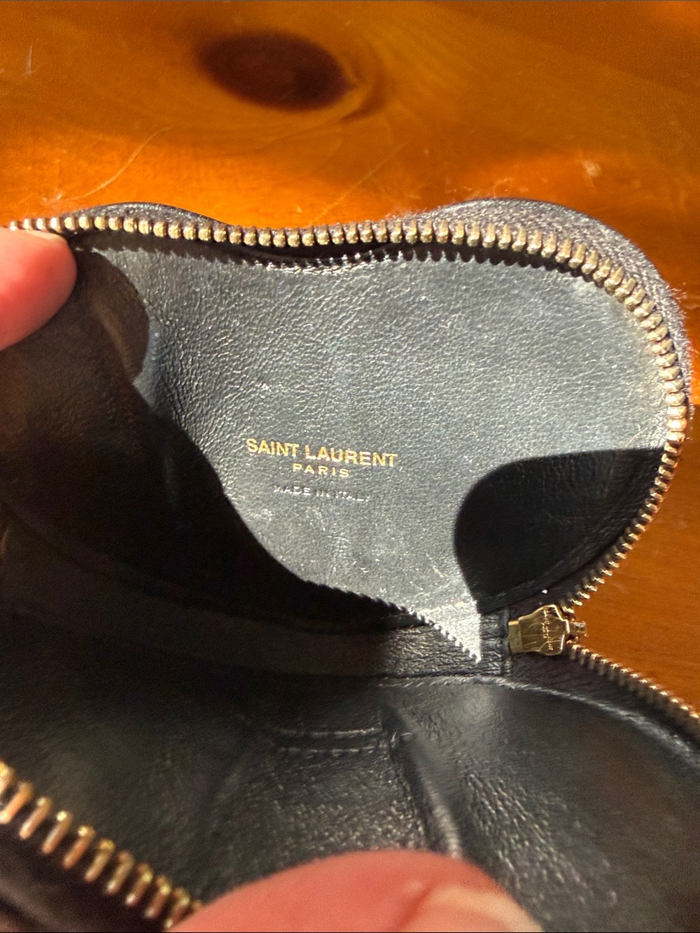 YSL leather/patent leather wallet - Picture 3 of 4
